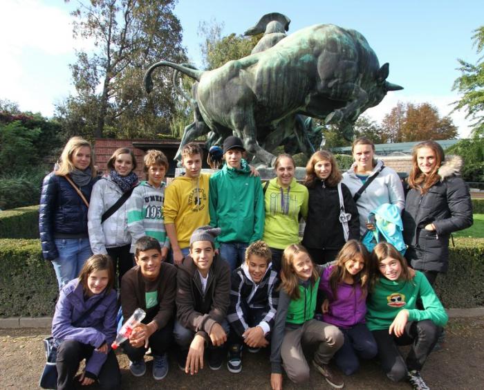 Team im Zoo